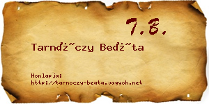 Tarnóczy Beáta névjegykártya